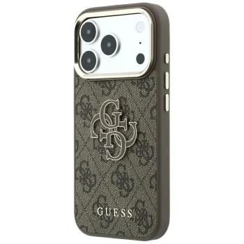 Калъф Guess - Hardcase 4G Big Resin Logo (GUHCP18X6P4SRMLW) - iPhone 18 Pro Max / iPhone 17 Pro Max - Кафяв