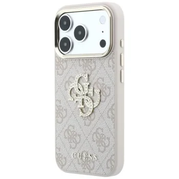 Калъф Guess Hardcase 4G Big Strass Logo (GUHCP18L6P4DSMLP) - iPhone 18 Pro / iPhone 17 Pro - Розов
