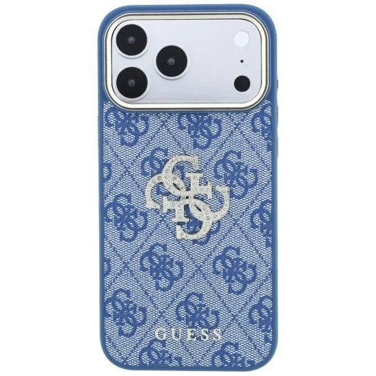 Калъф Guess Hardcase 4G Big Strass Logo (GUHCP18X6P4DSMLB) - iPhone 18 Pro Max / iPhone 17 Pro Max - Син
