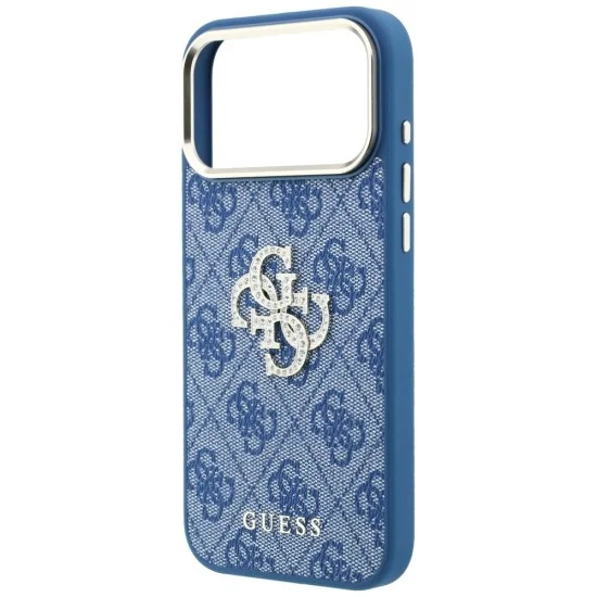 Калъф Guess Hardcase 4G Big Strass Logo (GUHCP18X6P4DSMLB) - iPhone 18 Pro Max / iPhone 17 Pro Max - Син