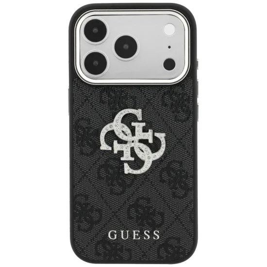 Калъф Guess Hardcase 4G Big Strass Logo (GUHCP18X6P4DSMLK) - iPhone 18 Pro Max / iPhone 17 Pro Max - Черен
