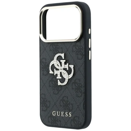 Калъф Guess Hardcase 4G Big Strass Logo (GUHCP18X6P4DSMLK) - iPhone 18 Pro Max / iPhone 17 Pro Max - Черен