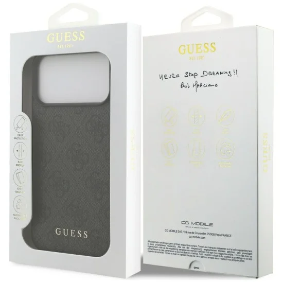 Калъф Guess Hardcase 4G Classic Logo (GUHCP18LG4GFGR) - iPhone 18 Pro - Черен