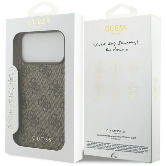 Калъф Guess Hardcase 4G Classic Logo (GUHCP18XG4GFBR) - iPhone 18 Pro Max - Кафяв