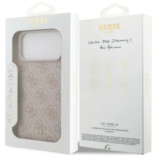 Калъф Guess Hardcase 4G Classic Logo (GUHCP18XG4GFPI) - iPhone 18 Pro Max - Розов