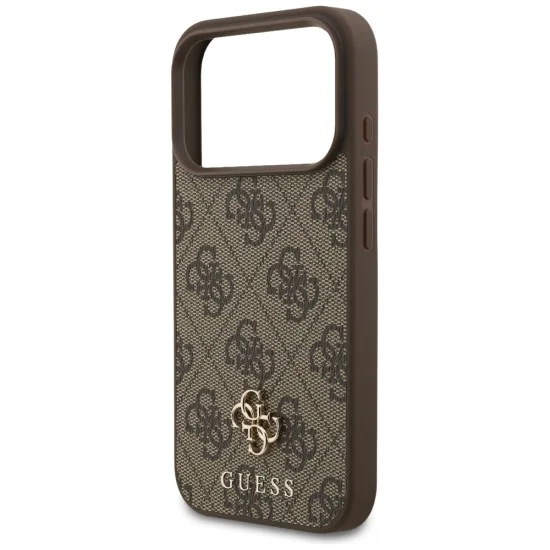 Калъф Guess Hardcase 4G Small & Classic MagSafe (GUHMP18LP4SM4MW) - iPhone 18 Pro / iPhone 17 Pro - Кафяв