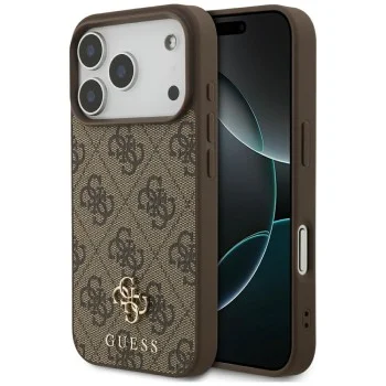 Калъф Guess Hardcase 4G Small & Classic MagSafe (GUHMP18LP4SM4MW) - iPhone 18 Pro / iPhone 17 Pro - Кафяв
