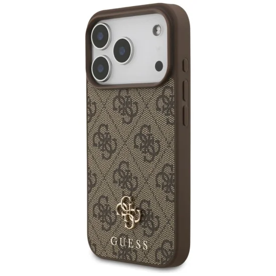 Калъф Guess Hardcase 4G Small & Classic MagSafe (GUHMP18LP4SM4MW) - iPhone 18 Pro / iPhone 17 Pro - Кафяв