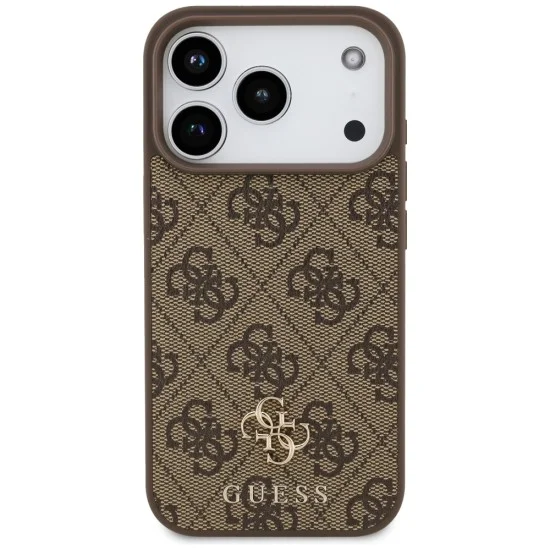Калъф Guess Hardcase 4G Small & Classic MagSafe (GUHMP18LP4SM4MW) - iPhone 18 Pro / iPhone 17 Pro - Кафяв