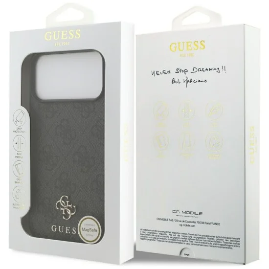 Калъф Guess Hardcase 4G Small & Classic MagSafe (GUHMP18XP4SM4MK) - iPhone 18 Pro Max / iPhone 17 Pro Max - Черен