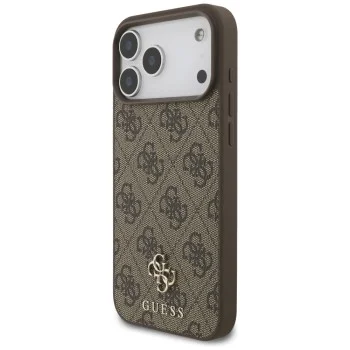 Калъф Guess Hardcase 4G Small & Classic MagSafe (GUHMP18XP4SM4MW) - iPhone 18 Pro Max / iPhone 17 Pro Max - Кафяв