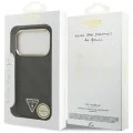 Калъф Guess Hardcase 4G Triangle Logo MagSafe (GUHMP18LP4GTDGMK) - iPhone 18 Pro / iPhone 17 Pro - Черен
