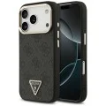 Калъф Guess Hardcase 4G Triangle Logo MagSafe (GUHMP18LP4GTDGMK) - iPhone 18 Pro / iPhone 17 Pro - Черен