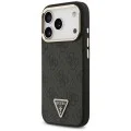 Калъф Guess Hardcase 4G Triangle Logo MagSafe (GUHMP18LP4GTDGMK) - iPhone 18 Pro / iPhone 17 Pro - Черен
