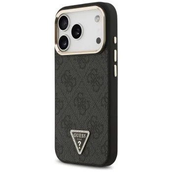 Калъф Guess Hardcase 4G Triangle Logo MagSafe (GUHMP18LP4GTDGMK) - iPhone 18 Pro / iPhone 17 Pro - Черен
