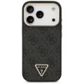 Калъф Guess Hardcase 4G Triangle Logo MagSafe (GUHMP18LP4GTDGMK) - iPhone 18 Pro / iPhone 17 Pro - Черен