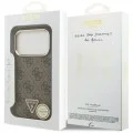 Калъф Guess Hardcase 4G Triangle Logo MagSafe (GUHMP18LP4GTDGMW) - iPhone 18 Pro / iPhone 17 Pro - Кафяв