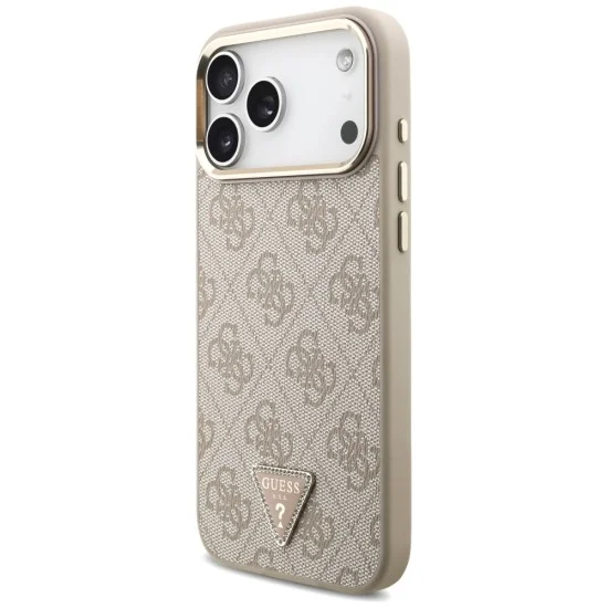 Калъф Guess Hardcase 4G Triangle Logo MagSafe (GUHMP18XP4GTDGMP) - iPhone 18 Pro Max / iPhone 17 Pro Max - Розов