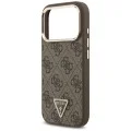 Калъф Guess Hardcase 4G Triangle Logo MagSafe (GUHMP18XP4GTDGMW) - iPhone 18 Pro Max / iPhone 17 Pro Max - Кафяв