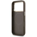 Калъф Guess Hardcase 4G Triangle Logo MagSafe (GUHMP18XP4GTDGMW) - iPhone 18 Pro Max / iPhone 17 Pro Max - Кафяв
