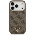 Калъф Guess Hardcase 4G Triangle Logo MagSafe (GUHMP18XP4GTDGMW) - iPhone 18 Pro Max / iPhone 17 Pro Max - Кафяв