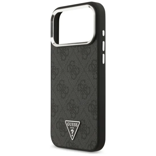 Калъф Guess Hardcase 4G Triangle Logo MagSafe (GUHMP18XP4TSRCMK) - iPhone 18 Pro Max / iPhone 17 Pro Max - Черен
