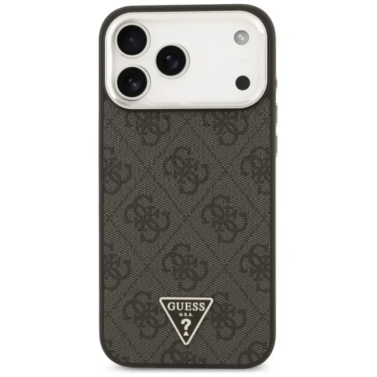 Калъф Guess Hardcase 4G Triangle Logo MagSafe (GUHMP18XP4TSRCMK) - iPhone 18 Pro Max / iPhone 17 Pro Max - Черен