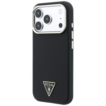 Калъф Guess Kevlar Triangle Logo MagSafe (GUHMP18L6PWKSGTK) - iPhone 18 Pro / iPhone 17 Pro - Черен