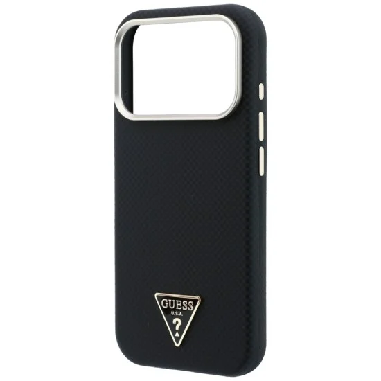 Калъф Guess Kevlar Triangle Logo MagSafe (GUHMP18L6PWKSGTK) - iPhone 18 Pro / iPhone 17 Pro - Черен