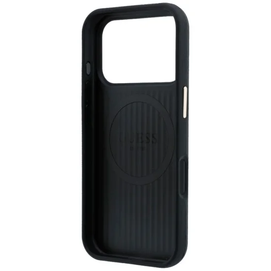 Калъф Guess Kevlar Triangle Logo MagSafe (GUHMP18L6PWKSGTK) - iPhone 18 Pro / iPhone 17 Pro - Черен