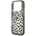 Калъф Guess Leopard Glitter Triangle Logo MagSafe (GUHMP18XHLEGTGLK) - iPhone 18 Pro Max / iPhone 17 Pro Max - Черен