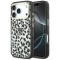 Калъф Guess Leopard Glitter Triangle Logo MagSafe (GUHMP18XHLEGTGLK) - iPhone 18 Pro Max / iPhone 17 Pro Max - Черен
