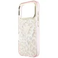 Калъф Guess Leopard Glitter Triangle Logo MagSafe (GUHMP18XHLEGTGLP) - iPhone 18 Pro Max / iPhone 17 Pro Max - Розов