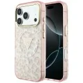 Калъф Guess Leopard Glitter Triangle Logo MagSafe (GUHMP18XHLEGTGLP) - iPhone 18 Pro Max / iPhone 17 Pro Max - Розов