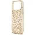 Калъф Guess Leopard Glitter Triangle Logo MagSafe (GUHMP18XHLEGTGLW) - iPhone 18 Pro Max / iPhone 17 Pro Max - Кафяв
