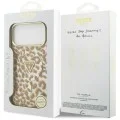 Калъф Guess Leopard Glitter Triangle Logo MagSafe (GUHMP18XHLEGTGLW) - iPhone 18 Pro Max / iPhone 17 Pro Max - Кафяв