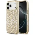 Калъф Guess Leopard Glitter Triangle Logo MagSafe (GUHMP18XHLEGTGLW) - iPhone 18 Pro Max / iPhone 17 Pro Max - Кафяв
