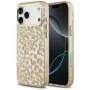 Калъф Guess Leopard Glitter Triangle Logo MagSafe (GUHMP18XHLEGTGLW) - iPhone 18 Pro Max / iPhone 17 Pro Max - Кафяв