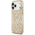 Калъф Guess Leopard Glitter Triangle Logo MagSafe (GUHMP18XHLEGTGLW) - iPhone 18 Pro Max / iPhone 17 Pro Max - Кафяв