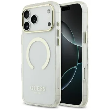 Калъф Guess Metal Outline MagSafe (GUHMP18XHTRMD) - iPhone 18 Pro Max / iPhone 17 Pro Max - Златист