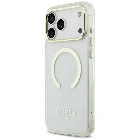 Калъф Guess Metal Outline MagSafe (GUHMP18XHTRMD) - iPhone 18 Pro Max / iPhone 17 Pro Max - Златист