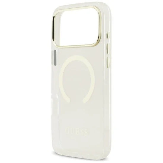Калъф Guess Metal Outline MagSafe (GUHMP18XHTRMD) - iPhone 18 Pro Max / iPhone 17 Pro Max - Златист