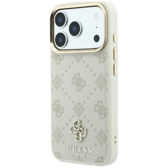Guess - Peony 4G Small Logo MagSafe (GUHMP18L6PGS4NPE) - iPhone 18 Pro / iPhone 17 Pro - Beige