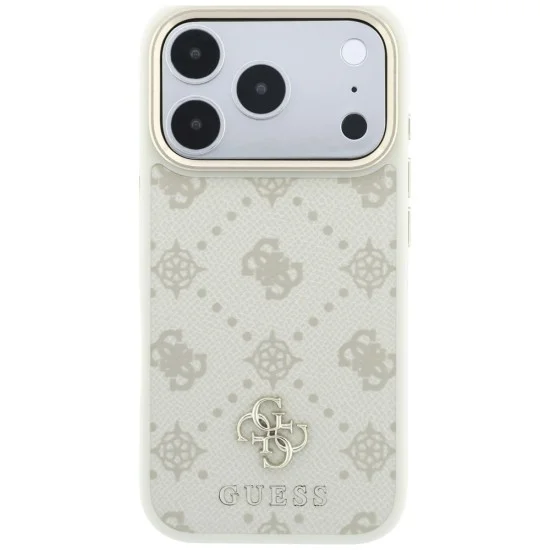 Guess - Peony 4G Small Logo MagSafe (GUHMP18L6PGS4NPE) - iPhone 18 Pro / iPhone 17 Pro - Beige