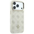 Guess - Peony 4G Small Logo MagSafe (GUHMP18L6PGS4NPE) - iPhone 18 Pro / iPhone 17 Pro - Beige