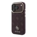 Guess - Peony 4G Small Logo MagSafe (GUHMP18L6PGS4NPU) - iPhone 18 Pro / iPhone 17 Pro - Burgundy