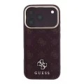 Guess - Peony 4G Small Logo MagSafe (GUHMP18L6PGS4NPU) - iPhone 18 Pro / iPhone 17 Pro - Burgundy
