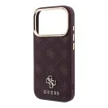 Guess - Peony 4G Small Logo MagSafe (GUHMP18L6PGS4NPU) - iPhone 18 Pro / iPhone 17 Pro - Burgundy