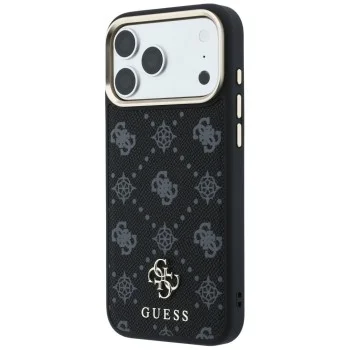 Калъф Guess - Peony 4G Small Logo MagSafe (GUHMP18X6PGS4NPK) - iPhone 18 Pro Max / iPhone 17 Pro Max - Черен