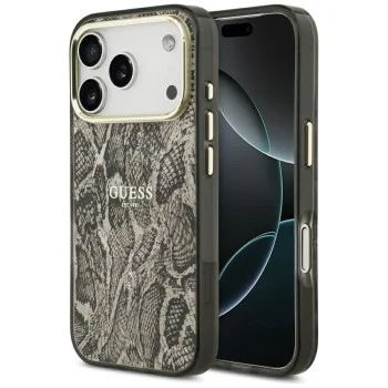 Калъф Guess Python Pattern MagSafe (GUHMP18LHIMPYGW) - iPhone 18 Pro / iPhone 17 Pro - Кафяв